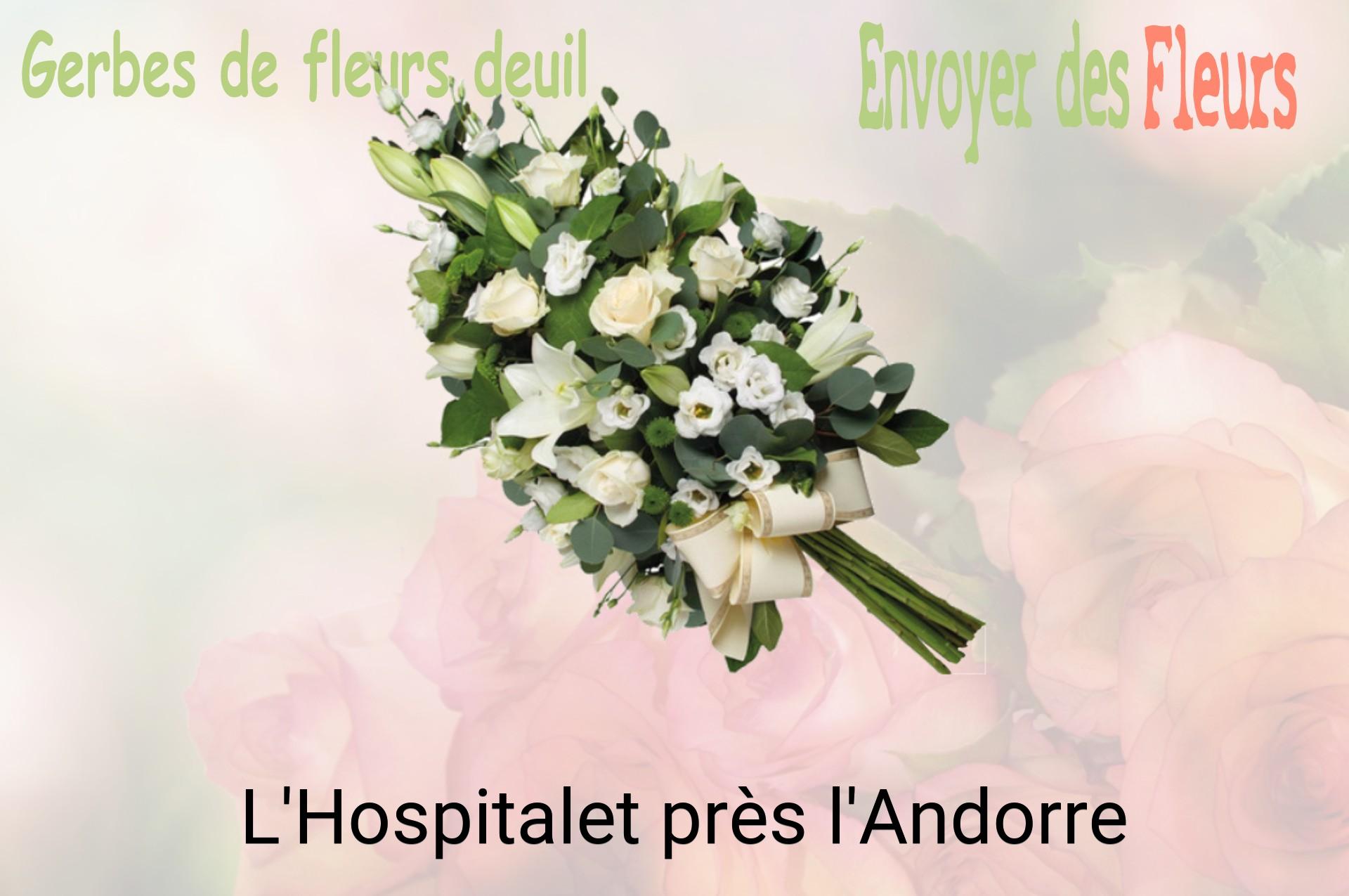 Gerbe de fleurs de deuil livrée à L'Hospitalet-près-l'Andorre